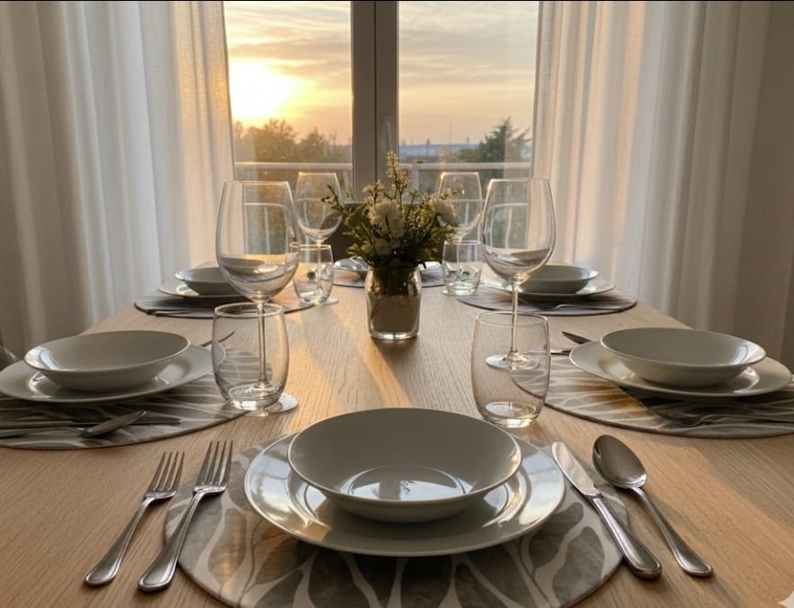 Platos de sitio (gabardina antimanchas)